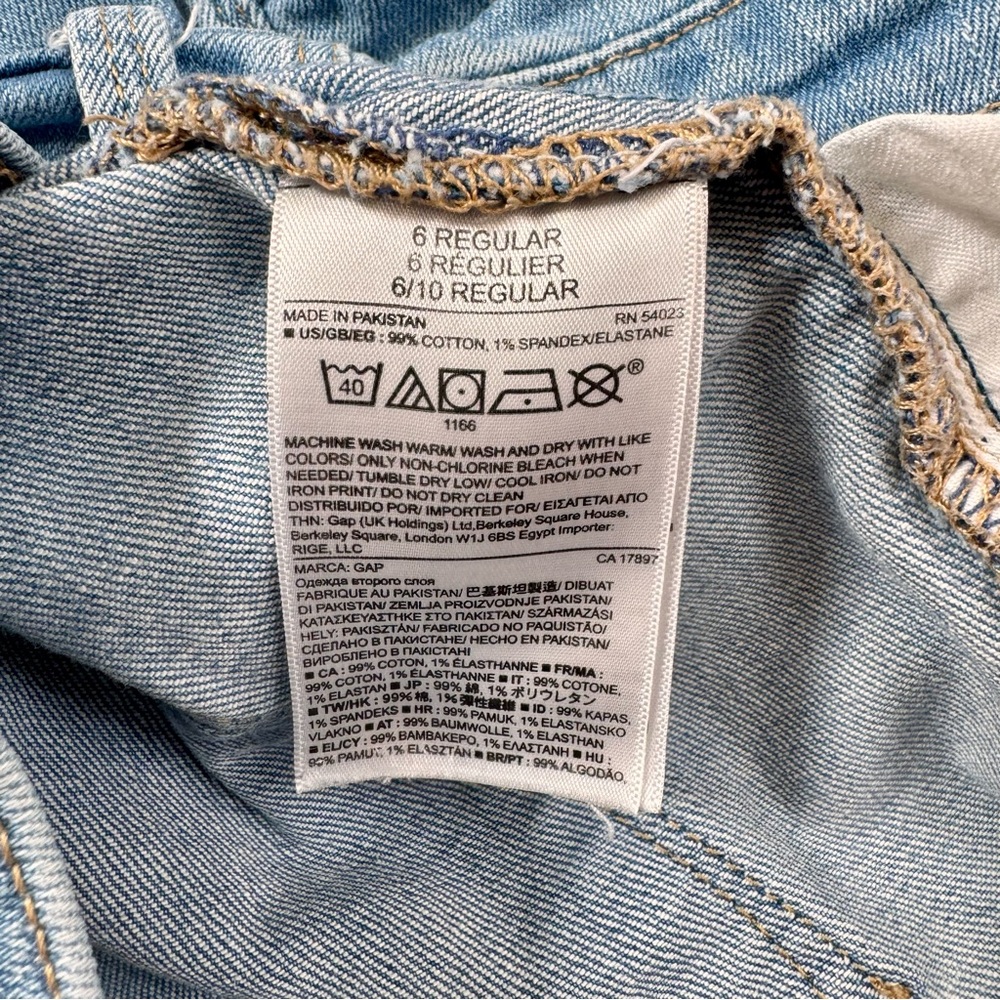 GAP 1969 Light Wash Skinny Jeans Stretch Denim Women’s Size 6 / 28 - Picture 5 of 5